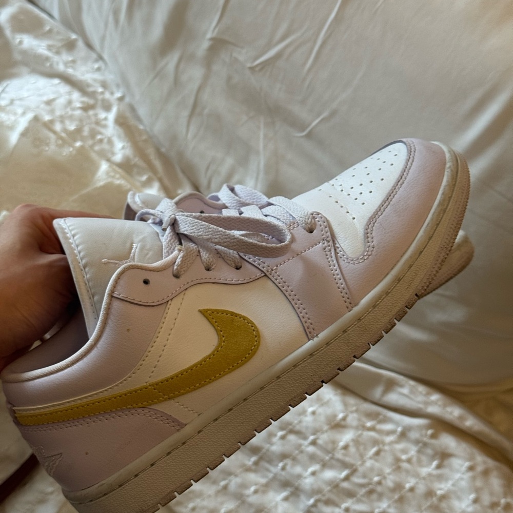Lavender/Mustard/White Jordan Sneakers